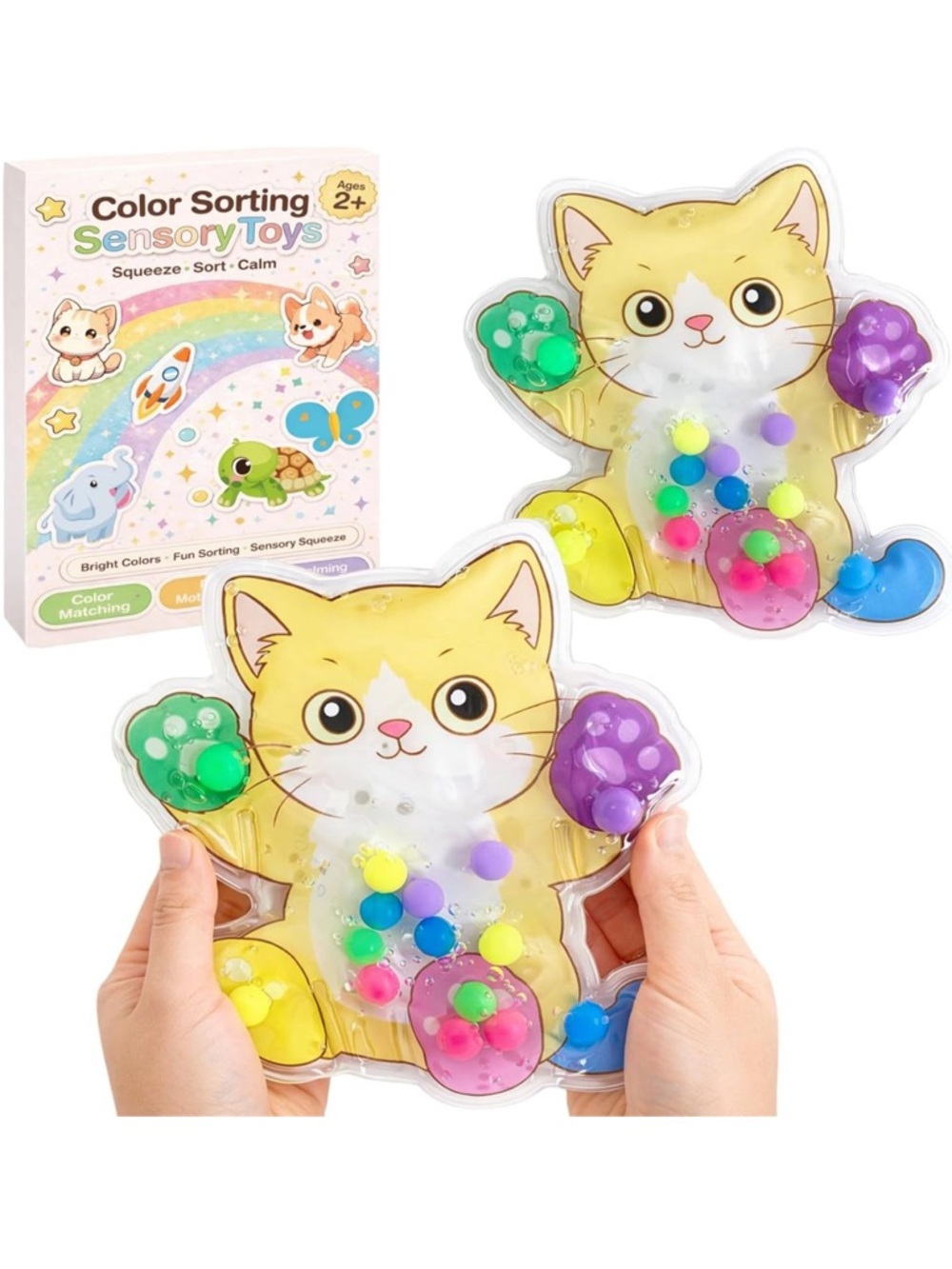 Color Sorting Sensory Toy Toddler Fine Motor Fidget Travel Toy NEW